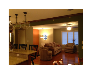 Foyer, Living Room & Kitchen Remodel